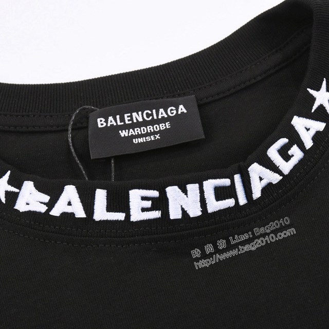 Balenciaga專櫃巴黎世家2023SS新款刺繡T恤 男女同款 tzy2738
